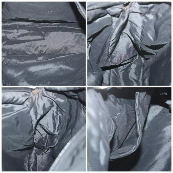 GUCCI Shoulder Bag Nylon Black Auth - Picture 15 of 15